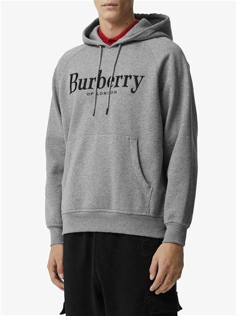 burberry hoodie men's grey|burberry hoodie pullover grey.